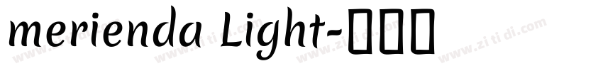 merienda Light字体转换